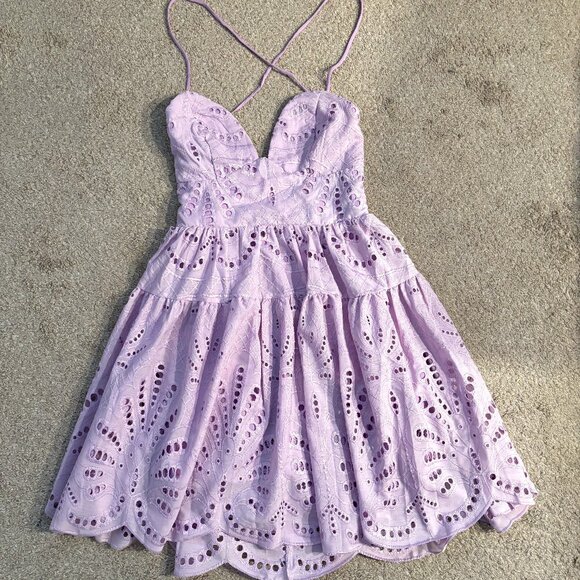 Lulus Dresses & Skirts - Lulu’s Lilac Spring/Summer Mini Dress with Adjustable Spaghetti Straps